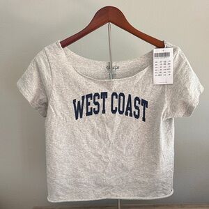 West Coast Scoop Neck Women's Tee - Light Gray